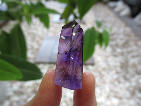 アメジストエレスチャル ポイント マダガスカル産 紫水晶
