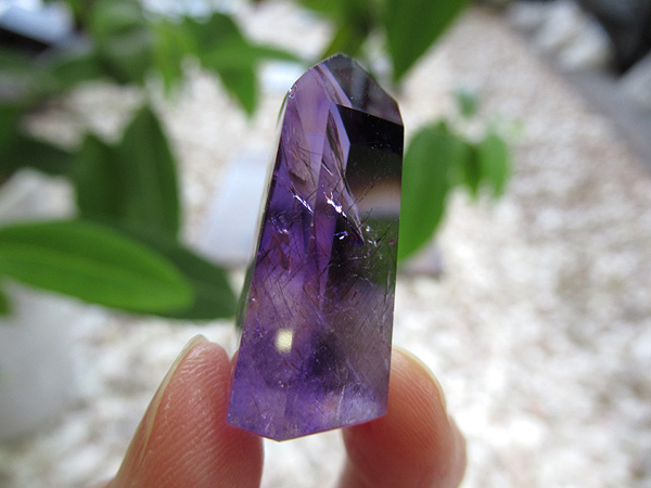 アメジストエレスチャル ポイント マダガスカル産 紫水晶