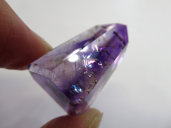 アメジストエレスチャル ポイント マダガスカル産 紫水晶