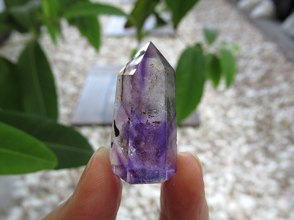 アメジストエレスチャル ポイント マダガスカル産 紫水晶
