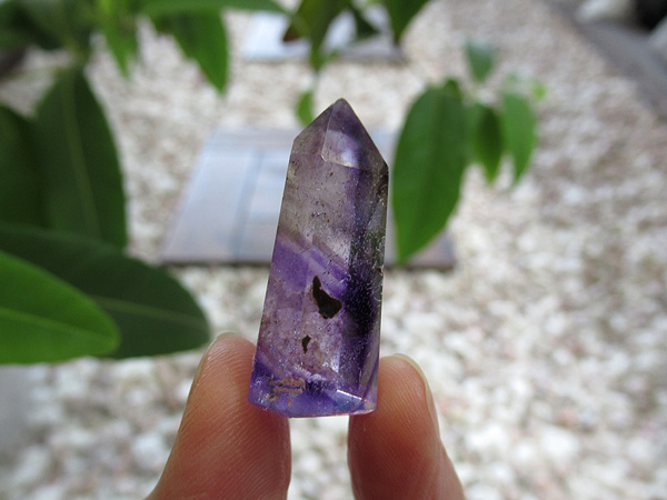アメジストエレスチャル ポイント マダガスカル産 紫水晶