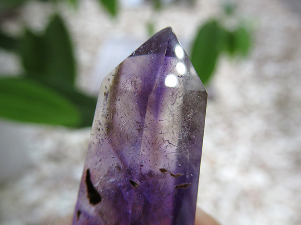 アメジストエレスチャル ポイント マダガスカル産 紫水晶