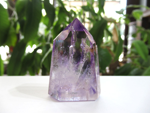 アメジストエレスチャル ポイント マダガスカル産 紫水晶