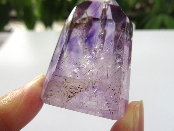 アメジストエレスチャル ポイント マダガスカル産 紫水晶