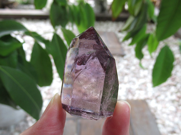 アメジストエレスチャル ポイント マダガスカル産 紫水晶