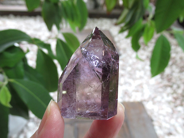 アメジストエレスチャル ポイント マダガスカル産 紫水晶