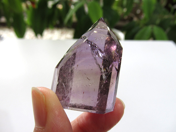 アメジストエレスチャル ポイント マダガスカル産 紫水晶