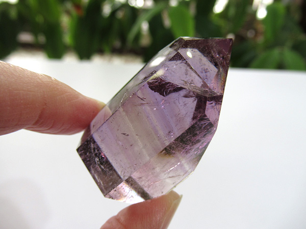 アメジストエレスチャル ポイント マダガスカル産 紫水晶