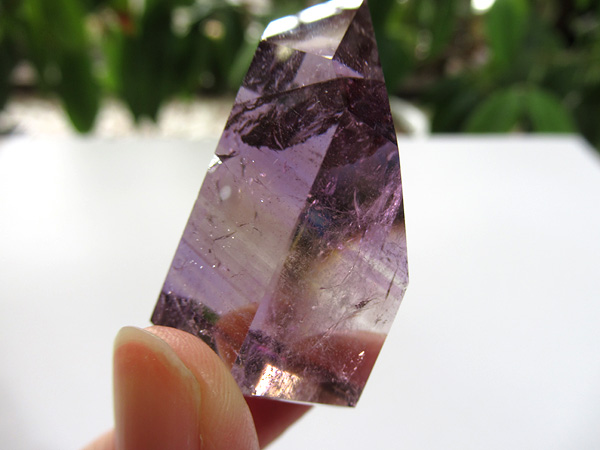 アメジストエレスチャル ポイント マダガスカル産 紫水晶