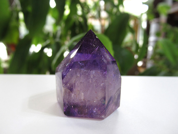 アメジストエレスチャル ポイント マダガスカル産 紫水晶