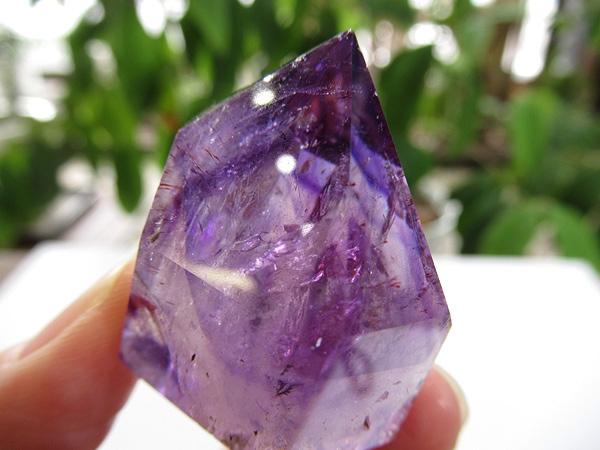 アメジストエレスチャル ポイント マダガスカル産 紫水晶