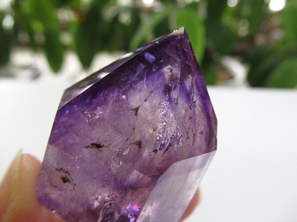 アメジストエレスチャル ポイント マダガスカル産 紫水晶