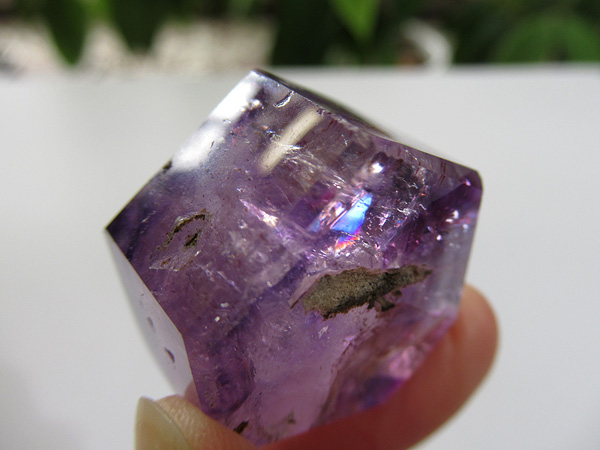 アメジストエレスチャル ポイント マダガスカル産 紫水晶