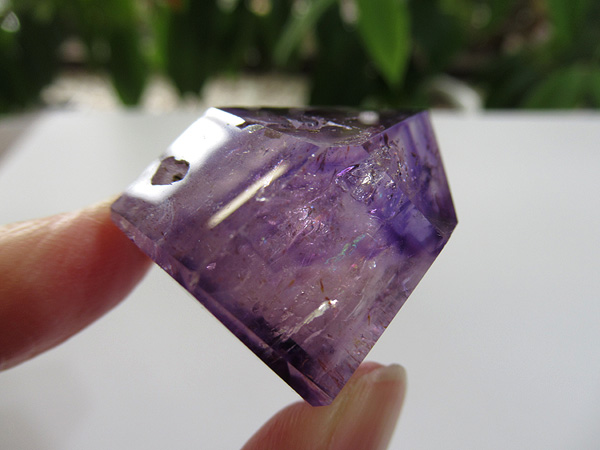 アメジストエレスチャル ポイント マダガスカル産 紫水晶