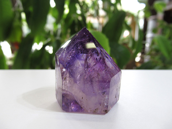 アメジストエレスチャル ポイント マダガスカル産 紫水晶