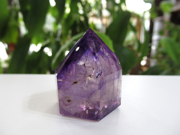 アメジストエレスチャル ポイント マダガスカル産 紫水晶