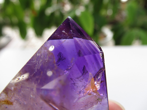 アメジストエレスチャル ポイント マダガスカル産 紫水晶