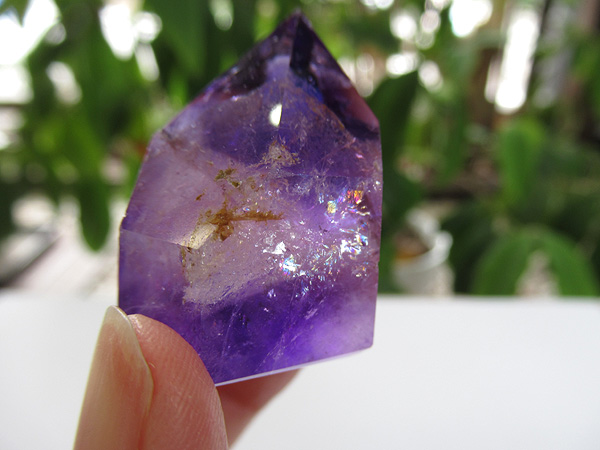 アメジストエレスチャル ポイント マダガスカル産 紫水晶