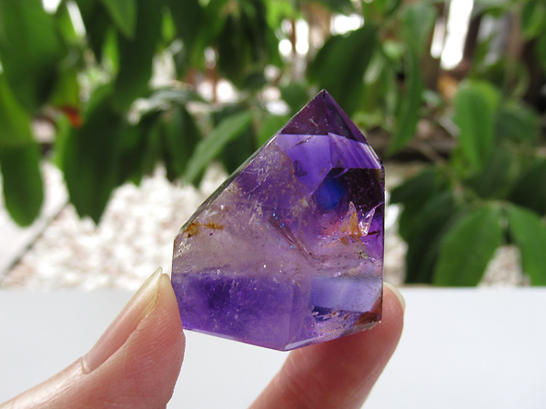アメジストエレスチャル ポイント マダガスカル産 紫水晶
