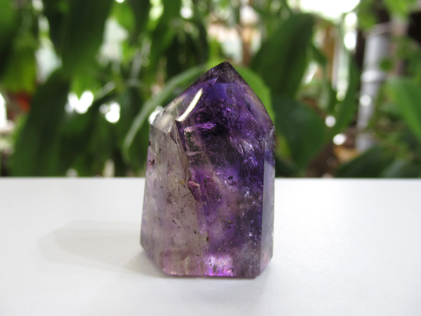 アメジストエレスチャル ポイント マダガスカル産 紫水晶