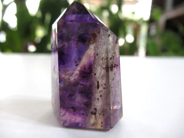 アメジストエレスチャル ポイント マダガスカル産 紫水晶