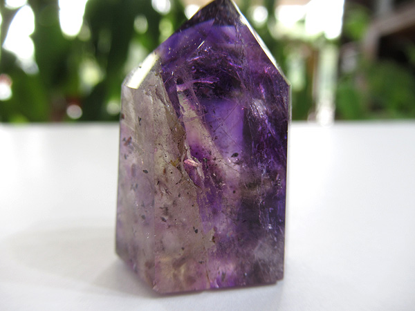 アメジストエレスチャル ポイント マダガスカル産 紫水晶