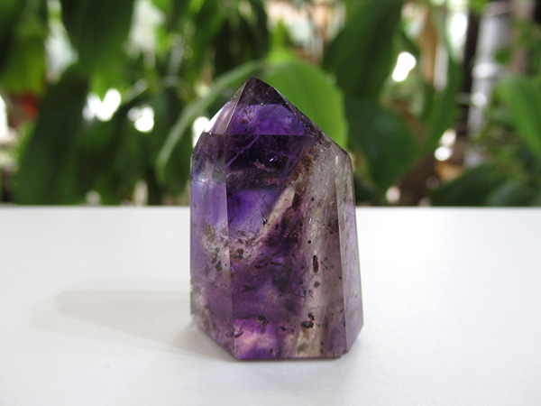 アメジストエレスチャル ポイント マダガスカル産 紫水晶