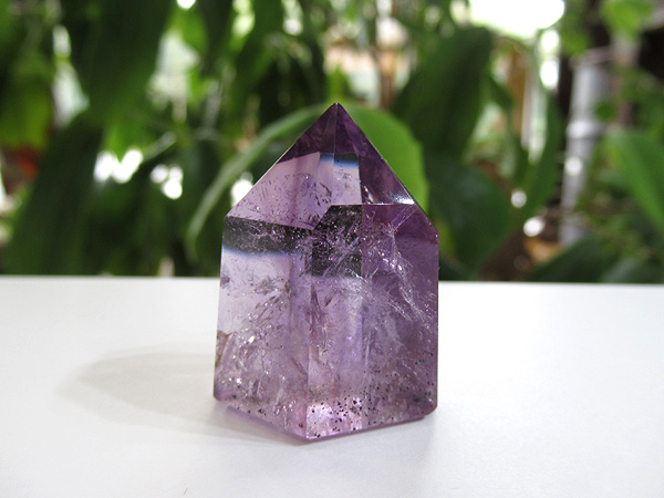 アメジストエレスチャル ポイント マダガスカル産 紫水晶