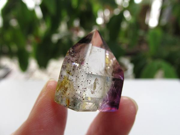アメジストエレスチャル ポイント マダガスカル産 紫水晶