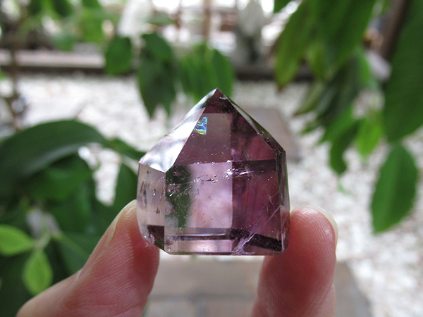 アメジストエレスチャル ポイント マダガスカル産 紫水晶