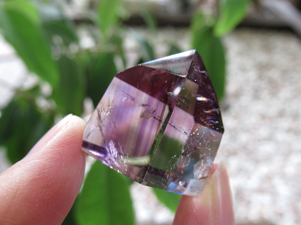アメジストエレスチャル ポイント マダガスカル産 紫水晶