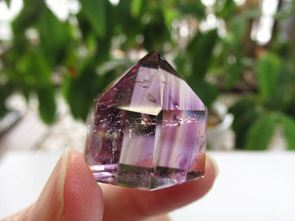 アメジストエレスチャル ポイント マダガスカル産 紫水晶
