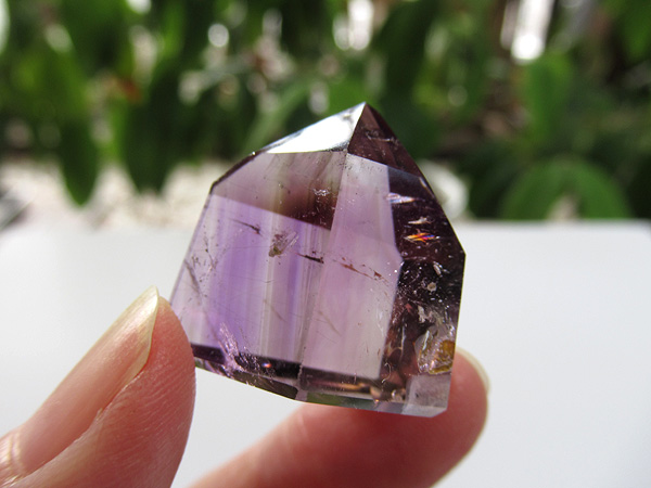 アメジストエレスチャル ポイント マダガスカル産 紫水晶