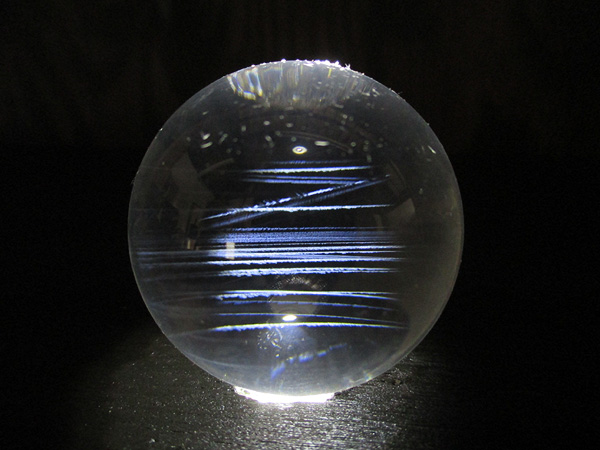 ブルーエンジェルラダー（ハイダウェイクォーツ）天然水晶丸玉