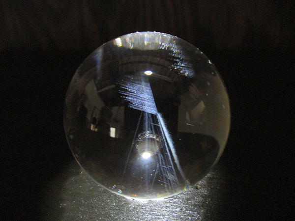 ブルーエンジェルラダー（ハイダウェイクォーツ）天然水晶丸玉