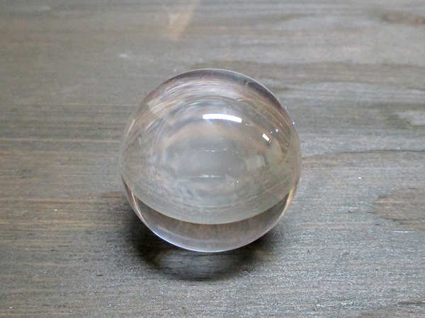 超高品質】ブルーハイダウェイクォーツ 透明 天然水晶丸玉 約40mm