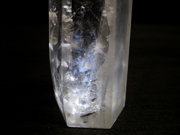 ブルーハイダウェイクォーツ エンジェルラダー 天然水晶 ポイント【鬮