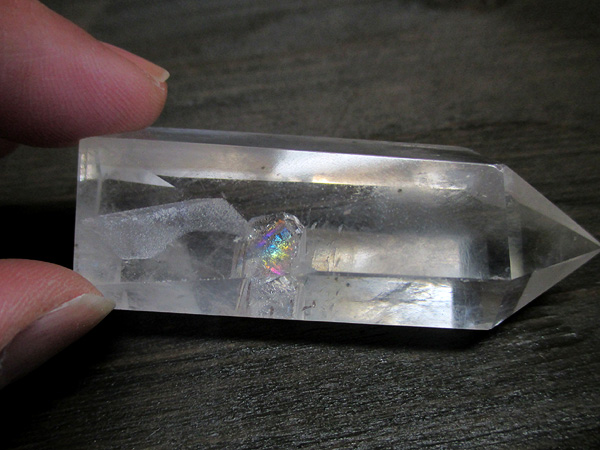 ブルーハイダウェイクォーツ エンジェルラダー 天然水晶
