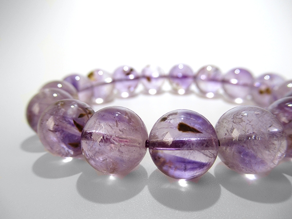 ゲーサイトインアメジストエレスチャル 約11.5mm ブレスレット/通販
