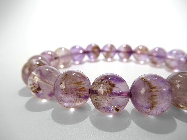 ゲーサイトインアメジストエレスチャル ブレスレット