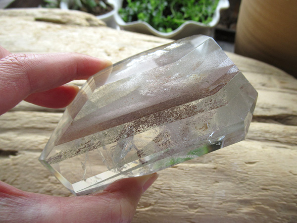 ブラジル産 高品質 ガーデン クォーツ 原石ポリッシュ 水晶