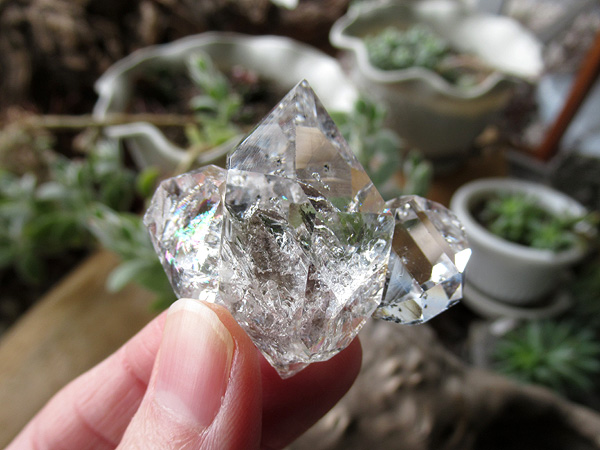 ハーキマーダイヤモンド 連結結晶 群晶 クラスター 水晶原石 | 天然石