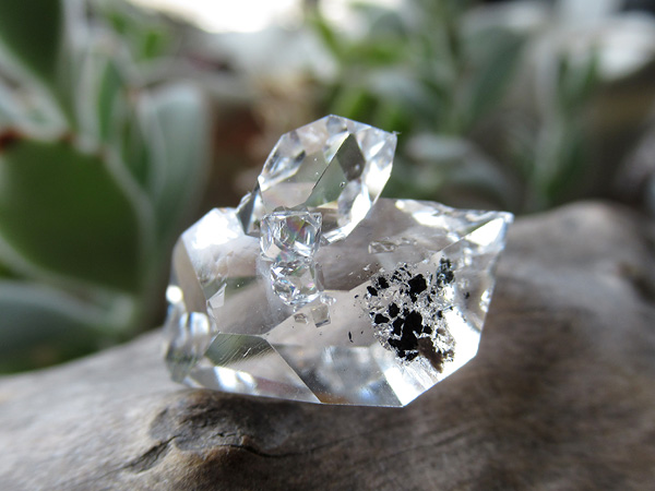 ハーキマーダイヤモンド 連結結晶 群晶 クラスター 水晶原石
