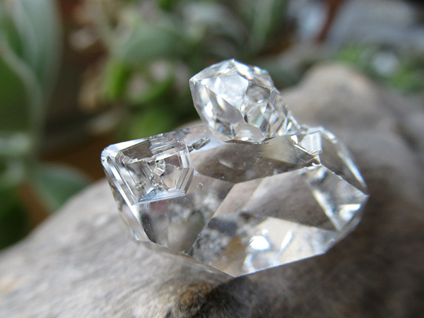 ハーキマーダイヤモンド 連結結晶 群晶 クラスター 水晶原石 | 天然石