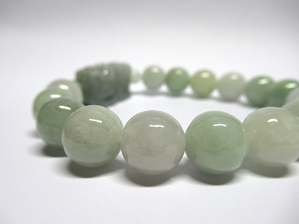 天然翡翠 ジェダイト 貔貅（ひきゅう） 彫刻 ブレスレット 販売 天然石専門店