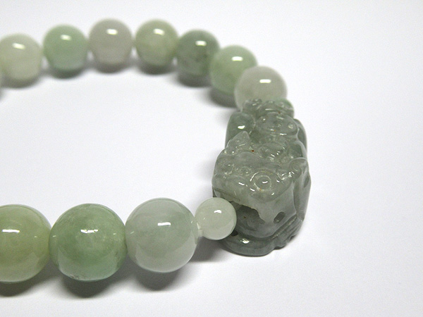 天然翡翠 ジェダイト 貔貅（ひきゅう） 彫刻 ブレスレット 販売 天然石専門店