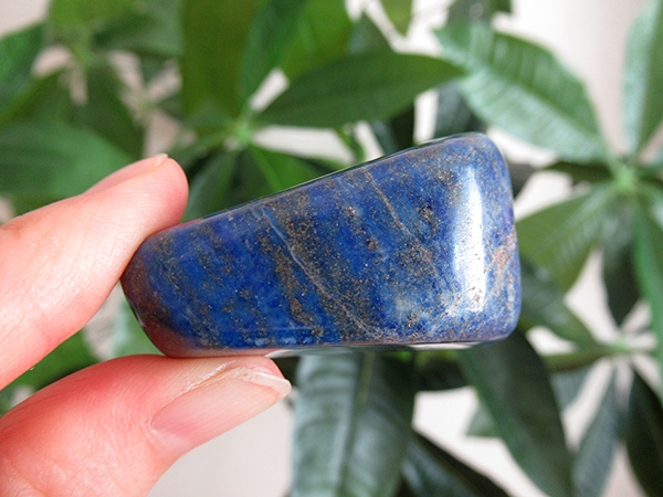 ★鑑別書付き★ 最高級ラピスラズリ原石（研磨済み）天然石 現品一点物 ラピスラズリ原石磨き49g 天然石販売 名取貴石 天然石原石鉱物結晶