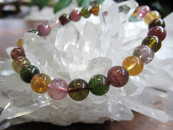 ★特選一連★幸運♢健康を引き寄せる石♡【40cmミックストルマリンさざれ連】❤ ★特選一連★幸運♢健康を引き寄せる石♡【40cmミックストルマリンさざれ連】❤