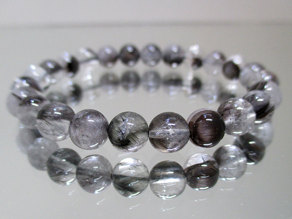 高品質プラチナクォーツ（水晶）天然石ブレスレット