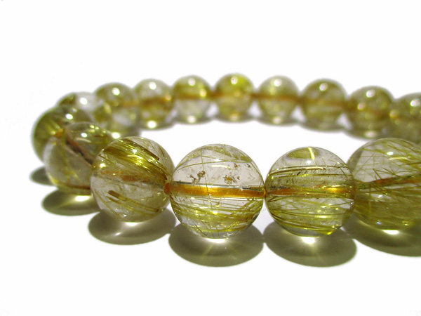 ルチルクォーツ 12mm ブレスレット 天然石 tenka-shop_b1412-7